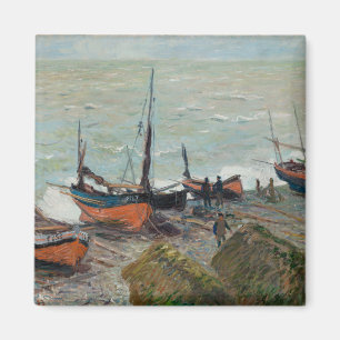 Vintage Claude Monet Fischerboote Magnet