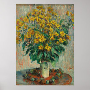 Vintage Claude Monet Topinambur Poster
