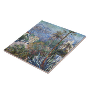Vintage Claude Monet Villen in Bordighera Fliese