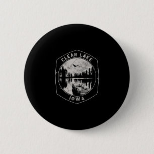 Vintage Clear Lake Iowa Outdoor-Urlaub Button