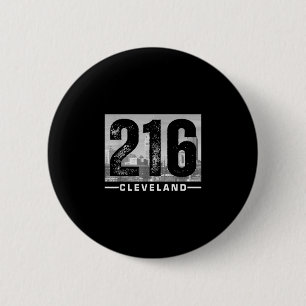 Vintage Cleveland Stadt Ohio 216 Vorwahl Stolz Button