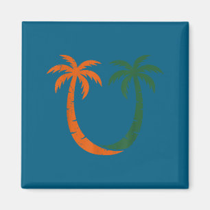 Vintage Clic 90er Miami Palmen Um Magnet