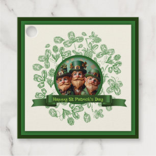 Vintage Clover St Patrick's Day Landschaft Dank F Geschenkanhänger