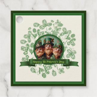 Vintage Clover St Patrick's Day Landschaft Dank F Geschenkanhänger