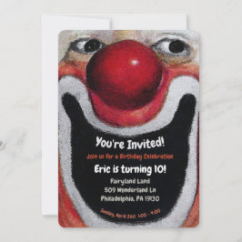 Vintage Clown-Party Einladung