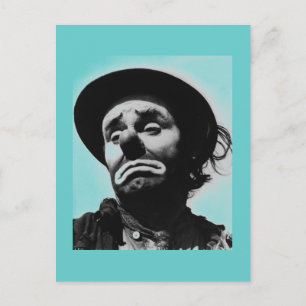 Vintage Clown Postkarte