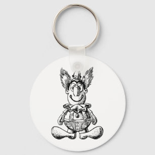 Vintage-Clown-Schlüsselanhänger Schlüsselanhänger