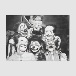 Vintage Clowns Seidenpapier