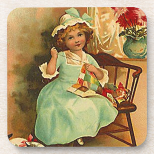 Vintage-Coaster-Quilter-Busy-Hands-Quilting-Bee Untersetzer