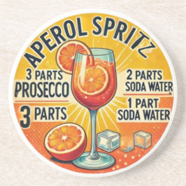 Vintage cocktail Aperol Spritz  Getränkeuntersetzer