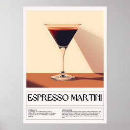 Vintage Cocktails: Espresso Martini Poster