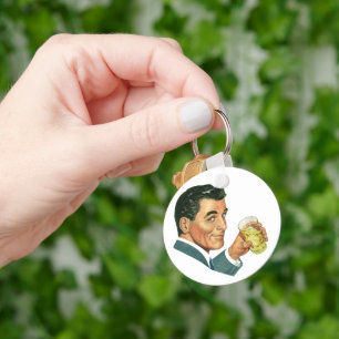 Vintage Cocktails Getränke, Getränke für Männer Schlüsselanhänger