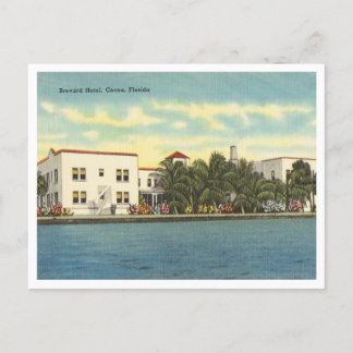 Vintage Cocoa, Florida Brevard Hotel 1940er Jahre Postkarte