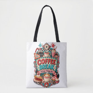 Vintage-Coffee-Break-Retro-1950er-Jahre-Diner-Trag