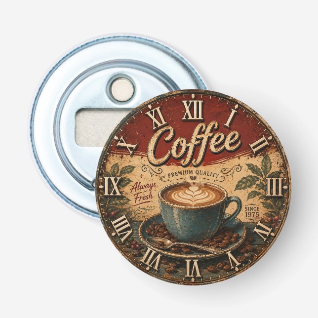 Vintage Coffee  Flaschenöffner (Vorderseite)