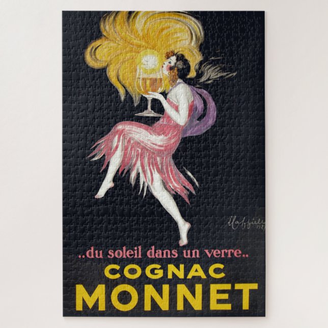 Vintage Cognac Monnet Puzzle (Vertikal)