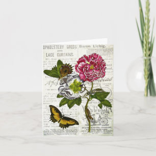 Vintage Collage Alle Ocasons Karte