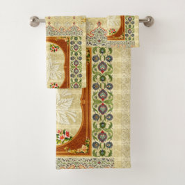 Vintage Collage Badhandtuch Set