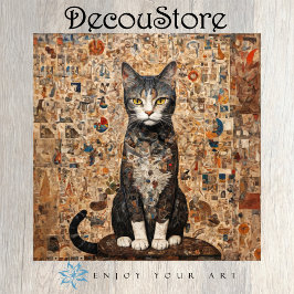 Vintage-Collage-Katze-Decoupage Seidenpapier