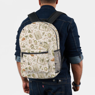 Vintage-Collage-Reiserucksack Bedruckter Rucksack