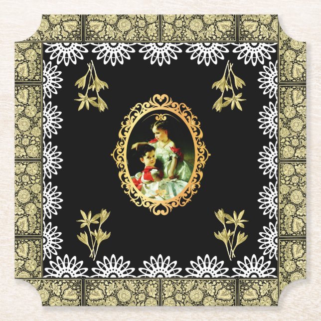 vintage Collage Untersetzer (Vorderseite)
