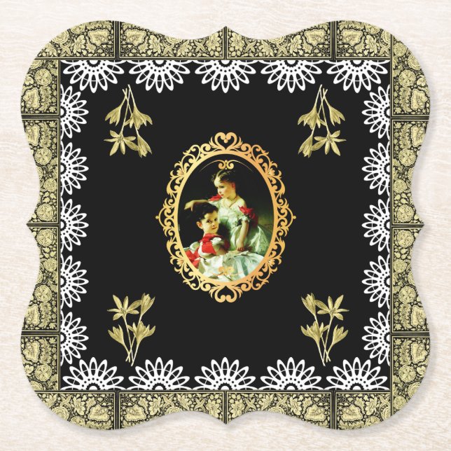vintage Collage Untersetzer (Vorderseite)