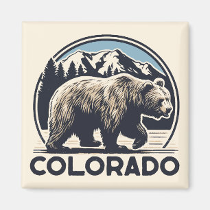 Vintage Colorado-Berge Magnet
