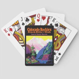 Vintage Colorado ~ Land der atemberaubenden Landsc Spielkarten