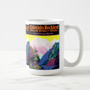 Vintage Colorado ~ Land der landschaftlichen Wunde Kaffeetasse