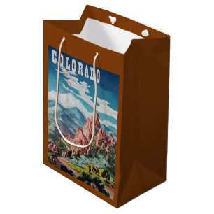 Vintage Colorado Mittlere Geschenktüte
