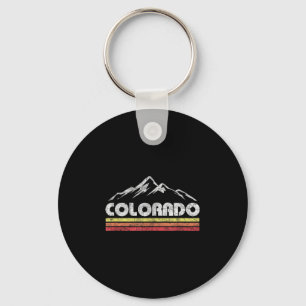 Vintage Colorado Retro Mountainbike Skifahren Schlüsselanhänger