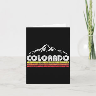 Vintage Colorado Retro-Mountainbike-Skiing  Karte