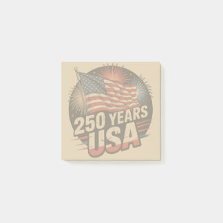 Vintage Colors American Flag 250 Years USA  Post-it Klebezettel