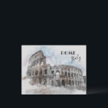 Vintage Colosseum Postkarte - Rom Art Reisen<br><div class="desc">Vintages Colosseum Postkarte - Rom Travel Art Collection | Italienische Sehenswürdigkeit Card Treten Sie mit dieser wunderschön gestalteten, Vintagen Postkarte, die das ikonische Kolosseum von Rom zeigt, in die Vergangenheit zurück. Diese Postkarte ist perfekt für Reisende, Geschichtsliebhaber und Liebhaber italienischer Kunst und bringt Ihnen die Pracht des antiken Rom in...</div>