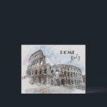 Vintage Colosseum Postkarte - Rom Art Reisen<br><div class="desc">Vintages Colosseum Postkarte - Rom Travel Art Collection | Italienische Sehenswürdigkeit Card Treten Sie mit dieser wunderschön gestalteten, Vintagen Postkarte, die das ikonische Kolosseum von Rom zeigt, in die Vergangenheit zurück. Diese Postkarte ist perfekt für Reisende, Geschichtsliebhaber und Liebhaber italienischer Kunst und bringt Ihnen die Pracht des antiken Rom in...</div>