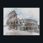Vintage Colosseum Postkarte - Rom Art Reisen<br><div class="desc">Vintages Colosseum Postkarte - Rom Travel Art Collection | Italienische Sehenswürdigkeit Card Treten Sie mit dieser wunderschön gestalteten, Vintagen Postkarte, die das ikonische Kolosseum von Rom zeigt, in die Vergangenheit zurück. Diese Postkarte ist perfekt für Reisende, Geschichtsliebhaber und Liebhaber italienischer Kunst und bringt Ihnen die Pracht des antiken Rom in...</div>