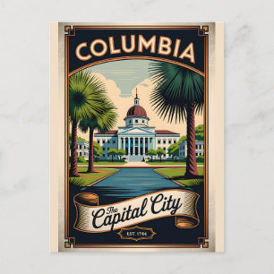 Vintage Columbia South Carolina Die Hauptstadt Postkarte
