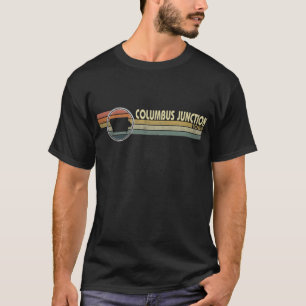 Vintage COLUMBUS-JUNKTION im Stil der 80er Jahre,  T-Shirt