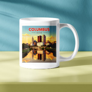 Vintage Columbus Ohio Kaffeetasse
