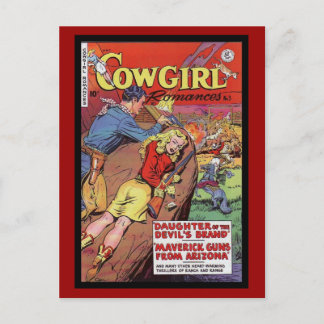 Vintage Comic Buchabdeckungen auf Postkarte