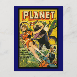 Vintage Comic Buchabdeckungen auf Postkarte