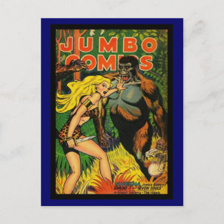 Vintage Comic Buchabdeckungen auf Postkarte