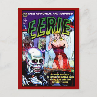 Vintage Comic Buchabdeckungen auf Postkarte
