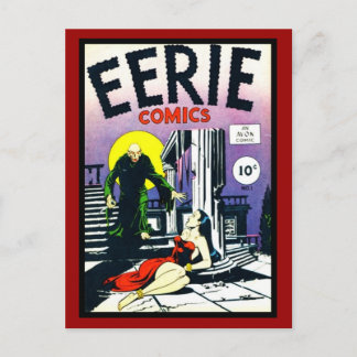 Vintage Comic Buchabdeckungen auf Postkarte