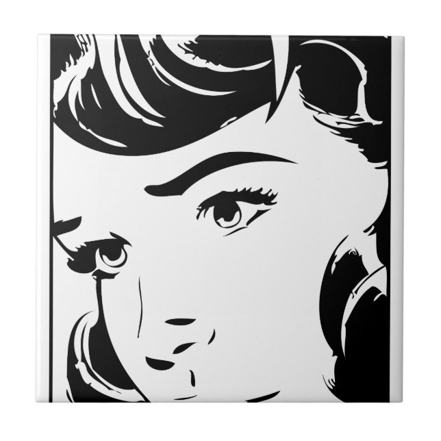 Vintage-Comic Fliese (Vorderseite)