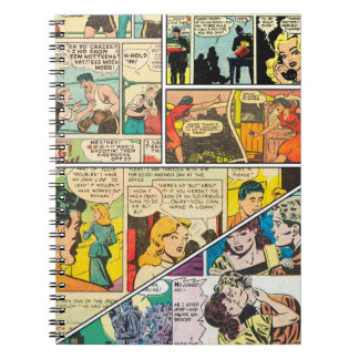 Vintage Comic Layout Box-Journalist Romance Notizblock