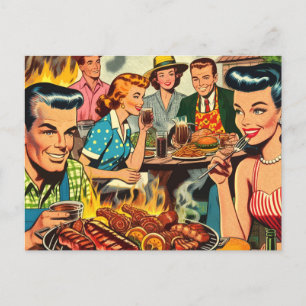 Vintage Comic Postkarte