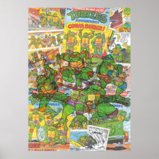 Vintage-Comic Teenage Mutant Hero Turtles Poster