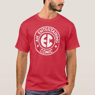 Vintage Comicen Logo Dunkler T - Shirt