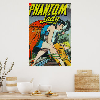 Vintage-Comics Fantasy Phantom Lady Poster